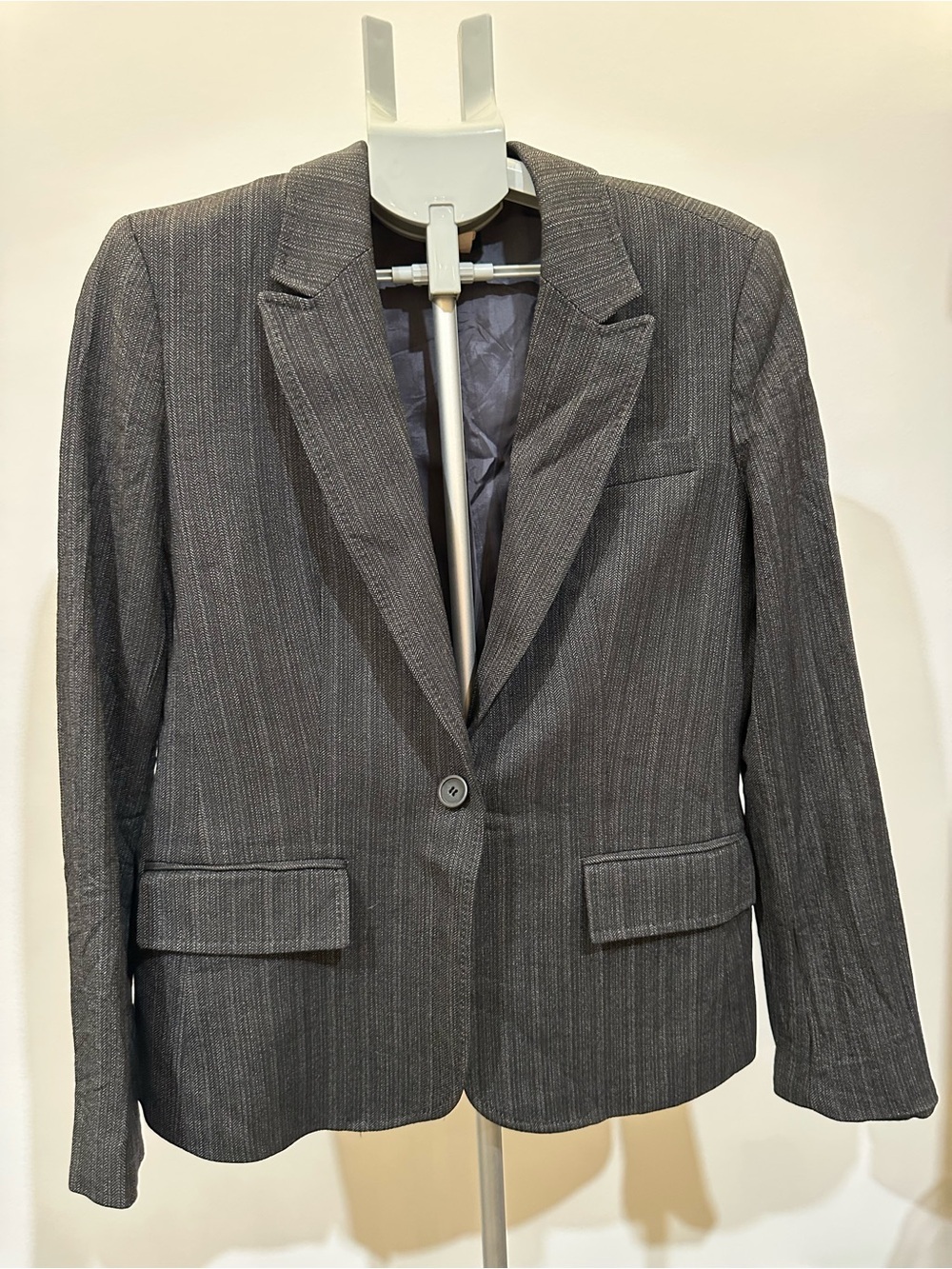 Banana Republic Gray Pinstripe Women's Blazer